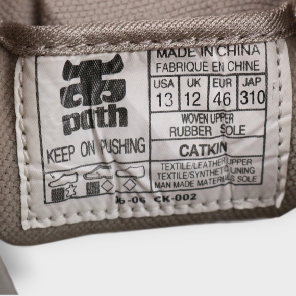 RARE IPATH Shoes Mens 13 YELLOW Skate Woven Upper Rubber Chukka Checkered Catkin - Picture 13 of 13